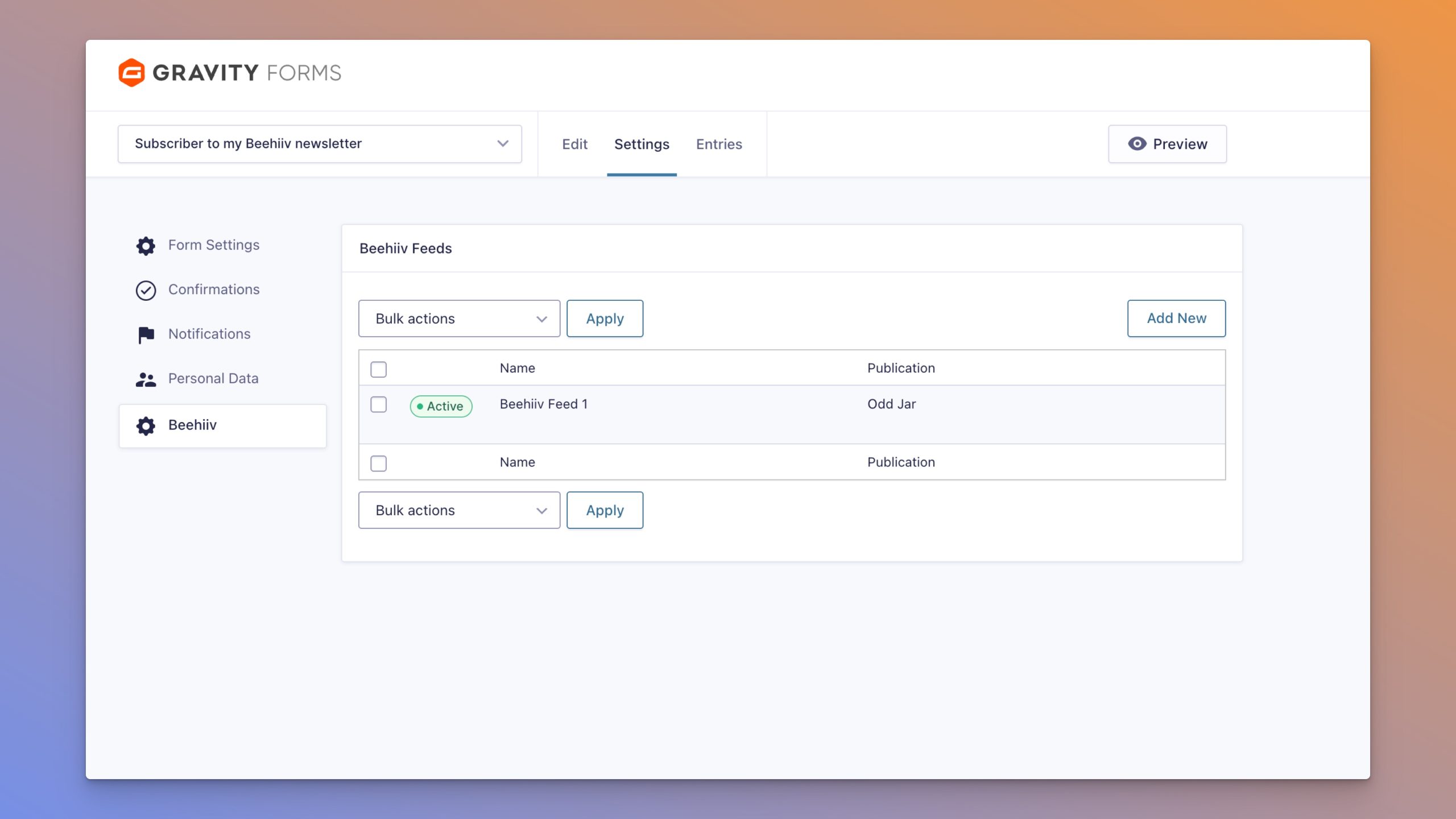 Xnapper 2026 01 29 20.09.54 scaled — Beehiiv for Gravity Forms screenshot