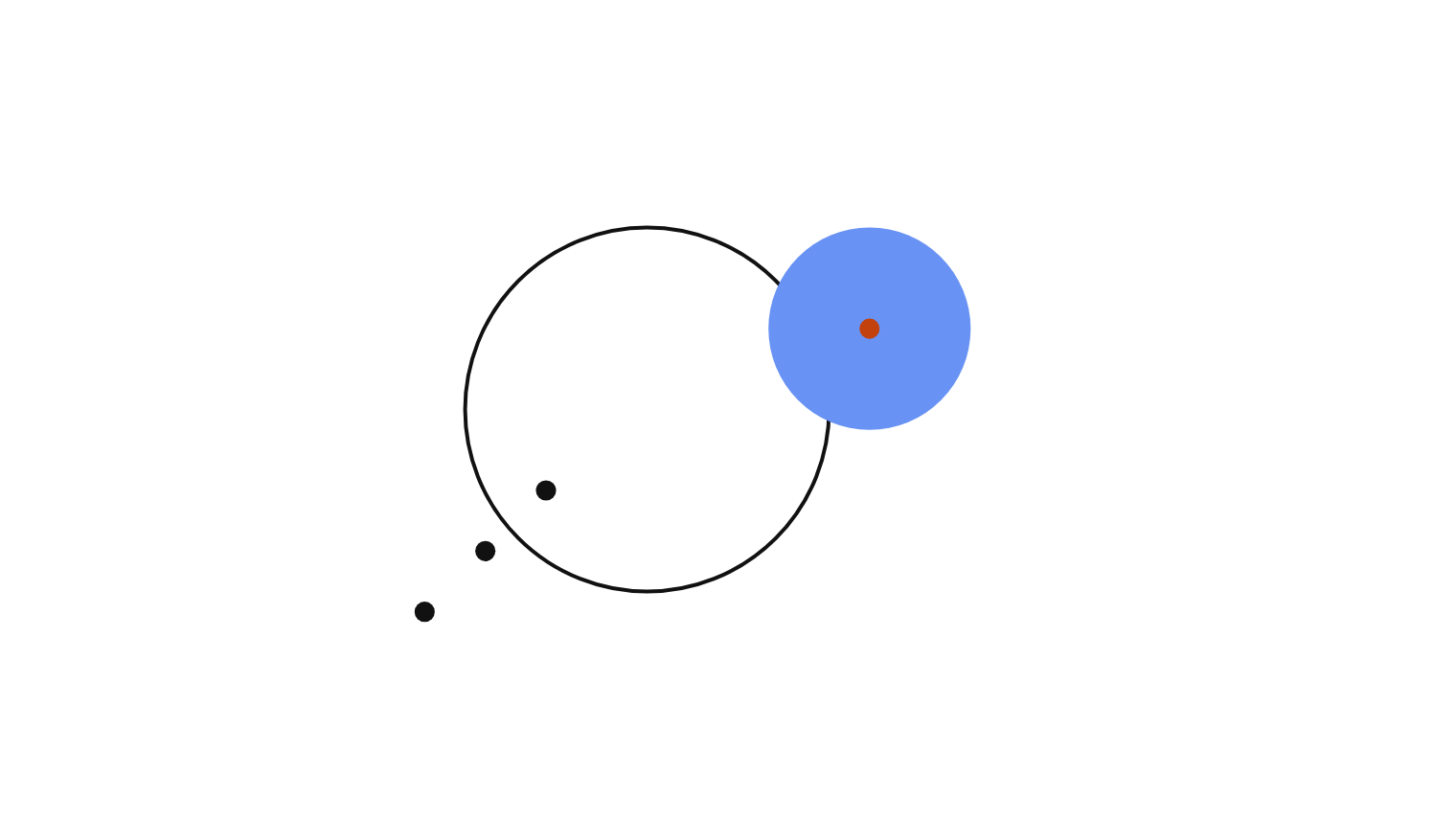 A question enters an open ring and a periwinkle disc answers — an Odd Jar guide.